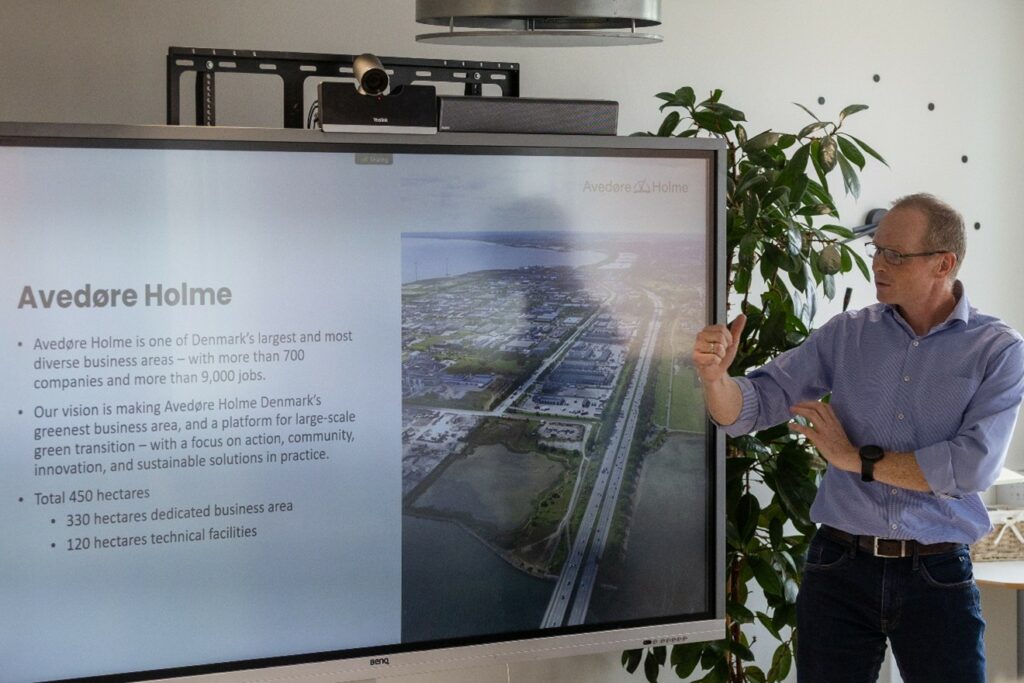 Photo: Speech by Kasper Larsen – project manager Avedøre Holme
