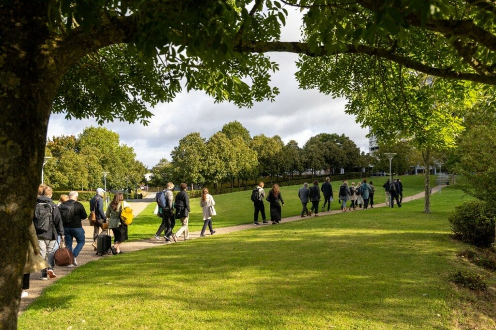Photo: Walking through the park area in Avedøre